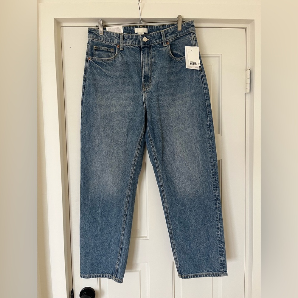 H&M Mom Slim-Fit High-Waist Ankle Jeans